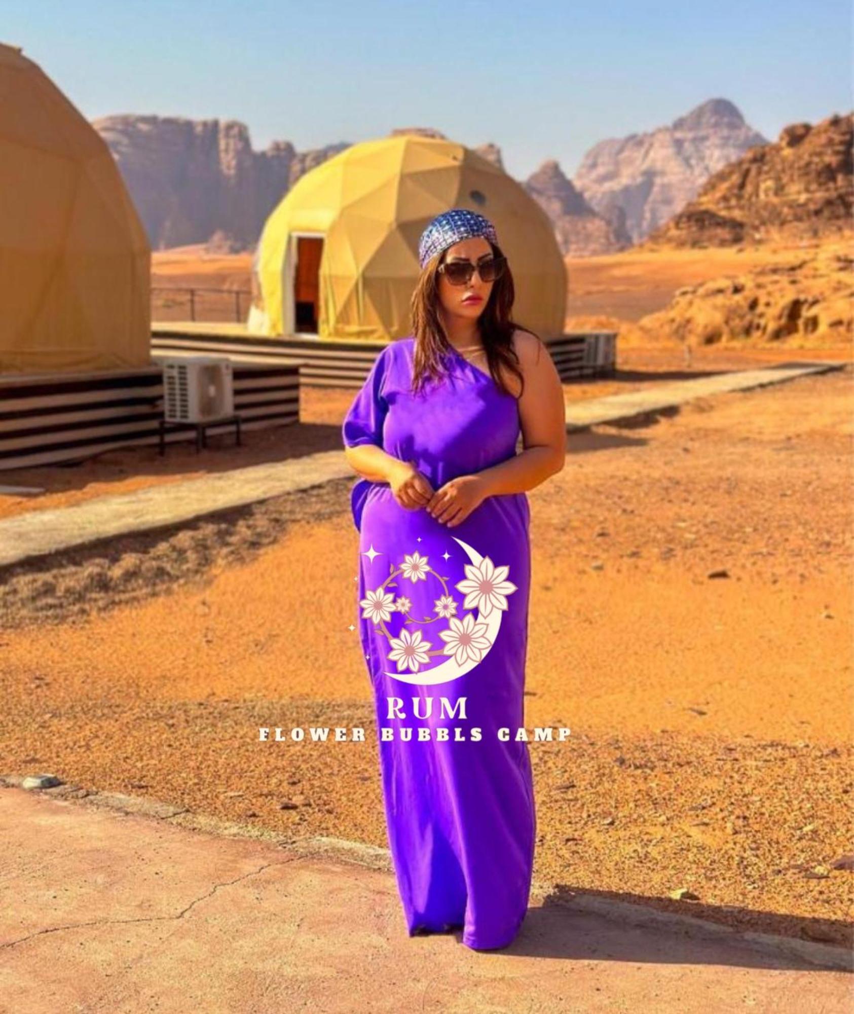 Rum Flower Bubbles Luxury Camp Wadi Rum Bagian luar foto