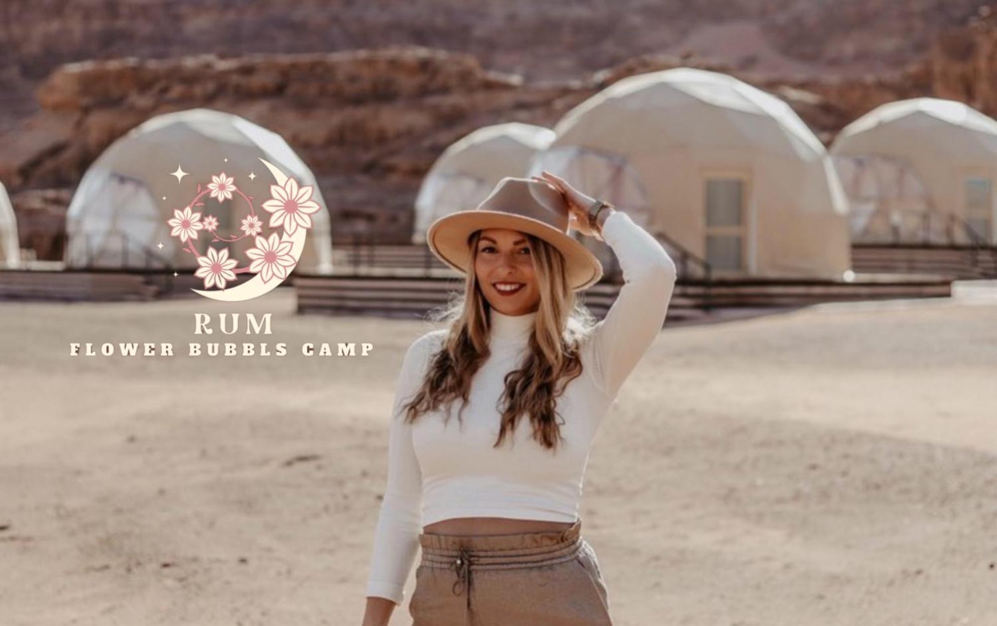 Rum Flower Bubbles Luxury Camp Wadi Rum Bagian luar foto