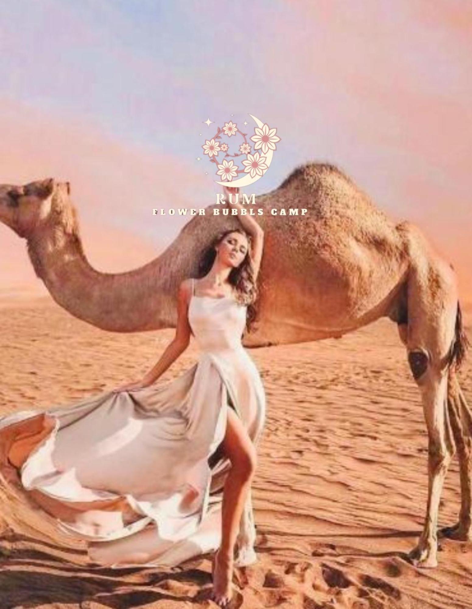 Rum Flower Bubbles Luxury Camp Wadi Rum Bagian luar foto