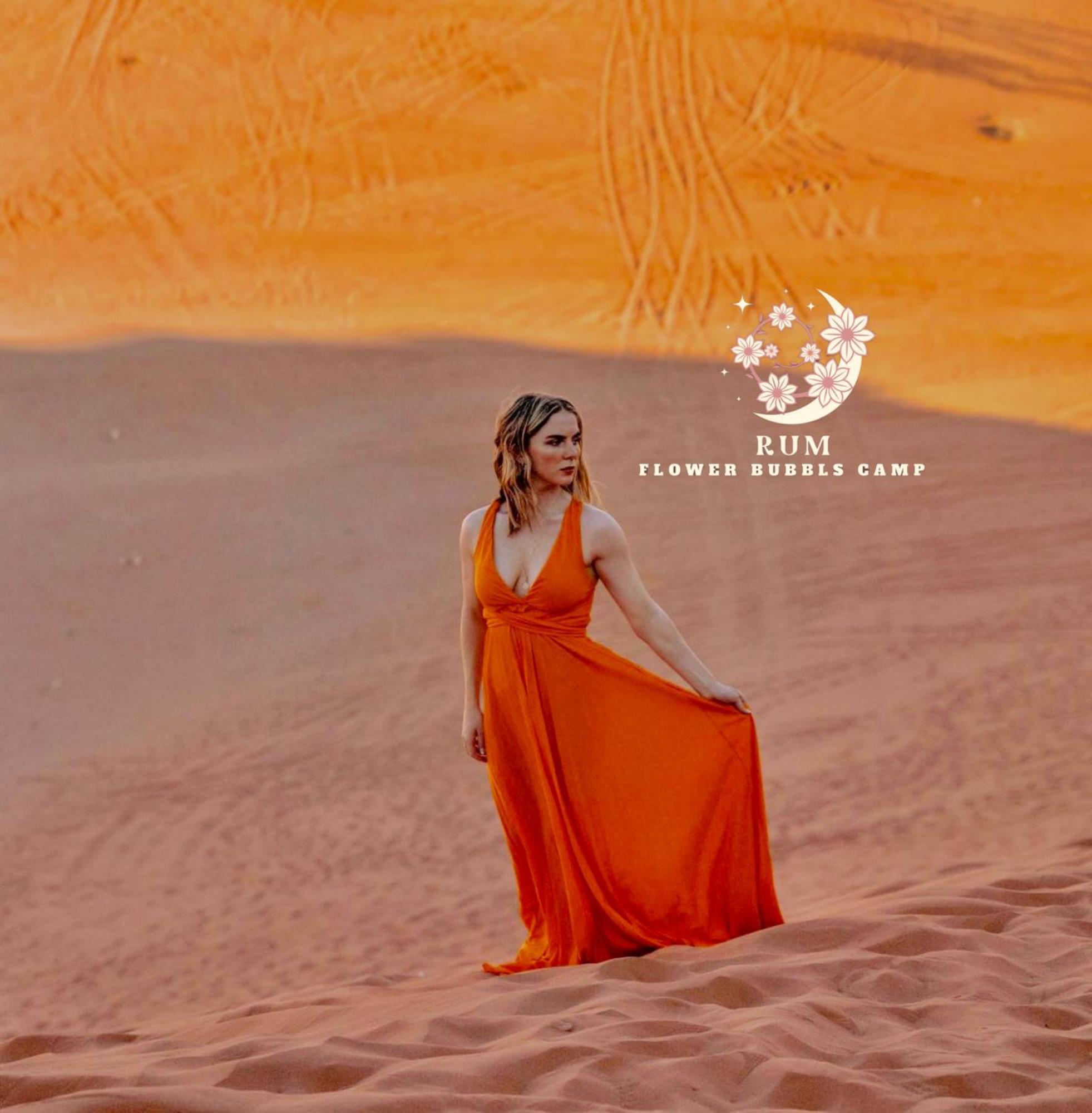 Rum Flower Bubbles Luxury Camp Wadi Rum Bagian luar foto