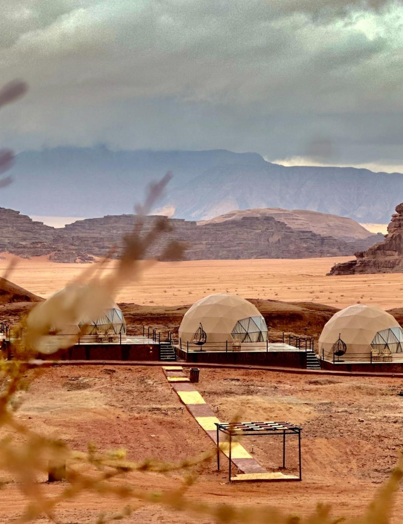 Rum Flower Bubbles Luxury Camp Wadi Rum Bagian luar foto